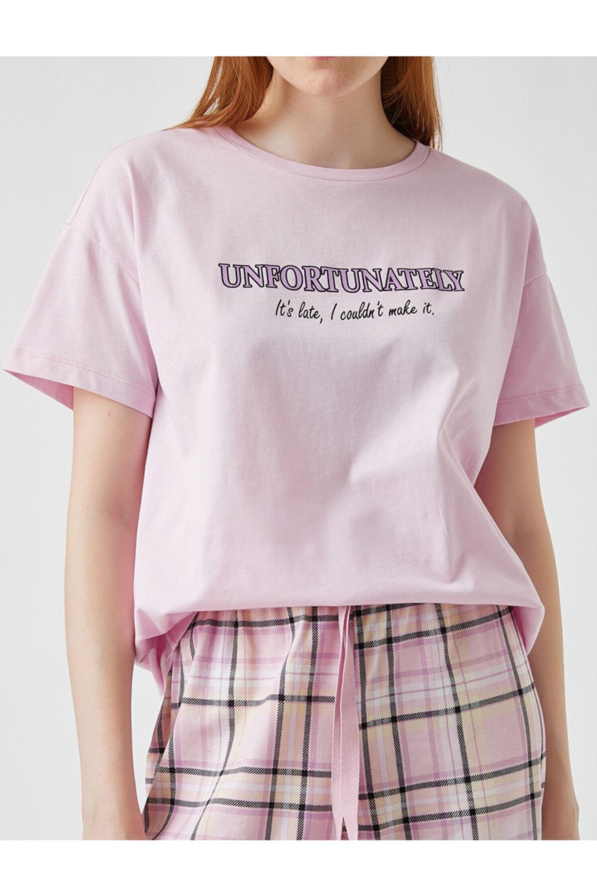 Desenli Kısa Kollu Pijama Takımı