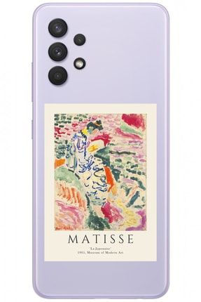 Samsung A32 Matisse Desenli Desenli Şeffaf Silikon Telefon Kılıfı matisse_178