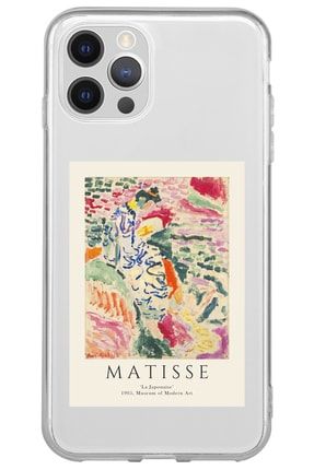 Iphone 12 Pro Max Matisse Desenli Desenli Şeffaf Silikon Telefon Kılıfı matisse_176