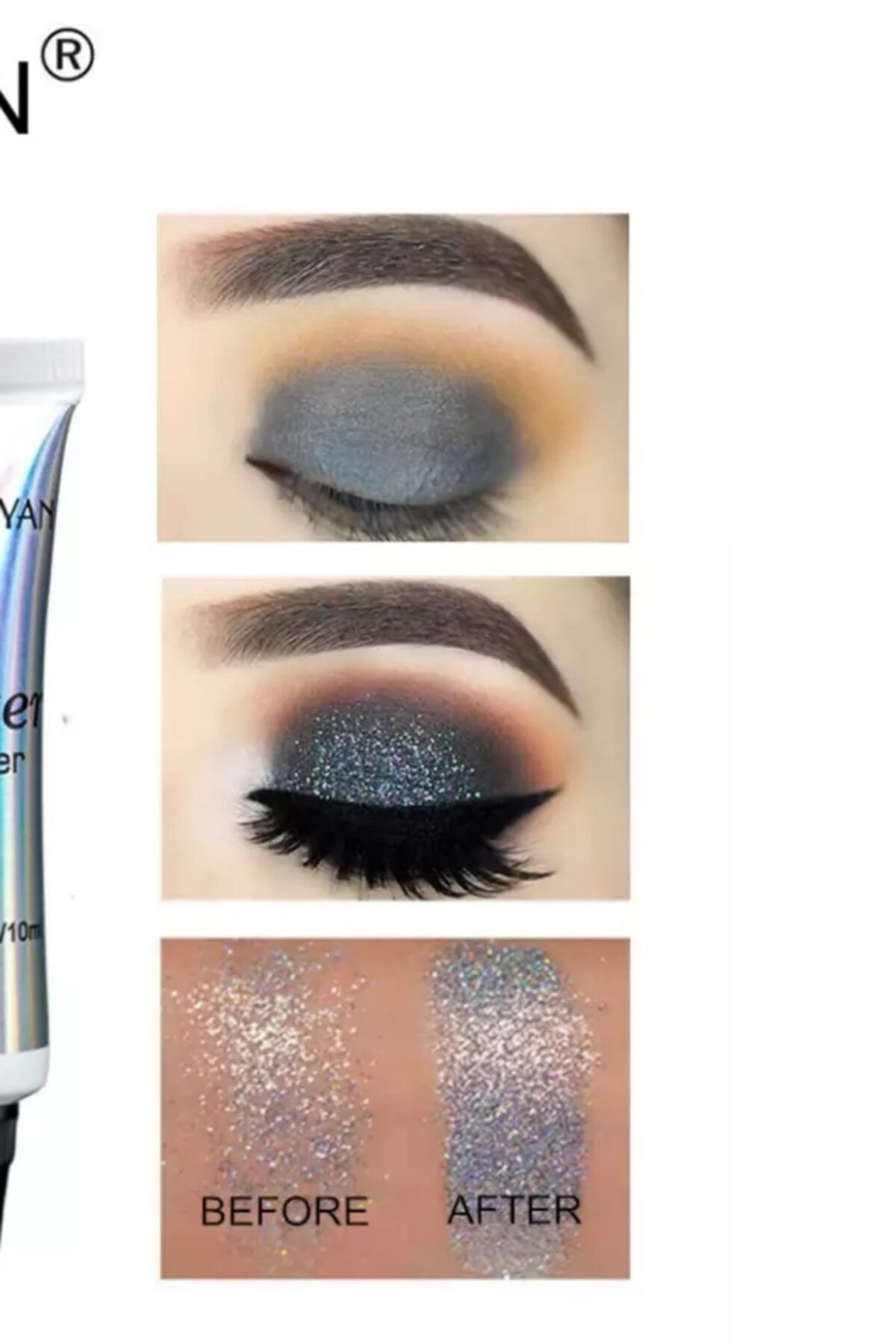 NYX Professional Makeup Yüz & Vücut Simi için Baz - Glitter Primer