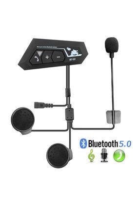 Bt22 Kask Kulaklığı Bt Interkom Sistemi Su Geçirmez Bluetooth 5.0 Yeni Model 22siyah tesport5n56