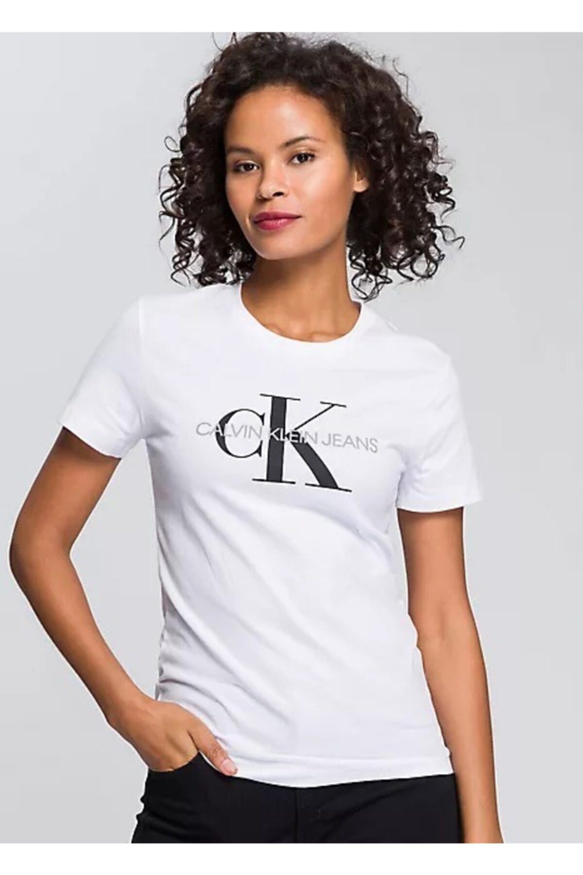 Ck Logo Slim Fit Tshirt