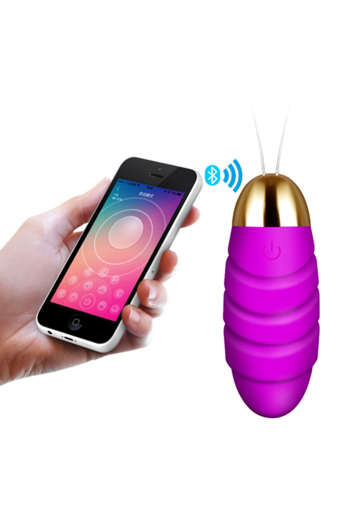 Telefon Uygulamalı Silikon Doku Usb Şarjlı Güçlü Titreşim Fonksiyonlu Orgazm Teknolojik Vibratör