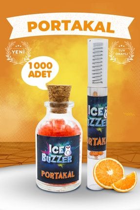 Ice Buzzer Mentol Topu 1000 Adet Portakal Aromalıi+aplikatör buzzer75