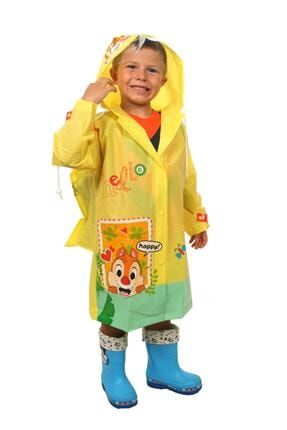 Unisex Çocuk Sarı Yağmurluk SFR01