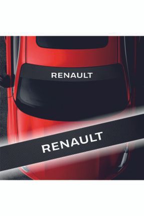 Renault Broadway Karbon Ön Cam Oto Sticker 04913