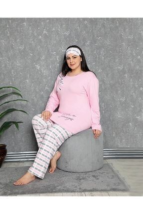 Baskılı Tunikli Battal Büyük Beden Pijama Takımı bdl-8070