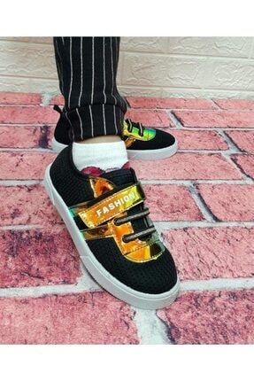 Siyah Renk Kız Çocuk Sneaker Spor Ayakkabı AYKSAYAK-000368