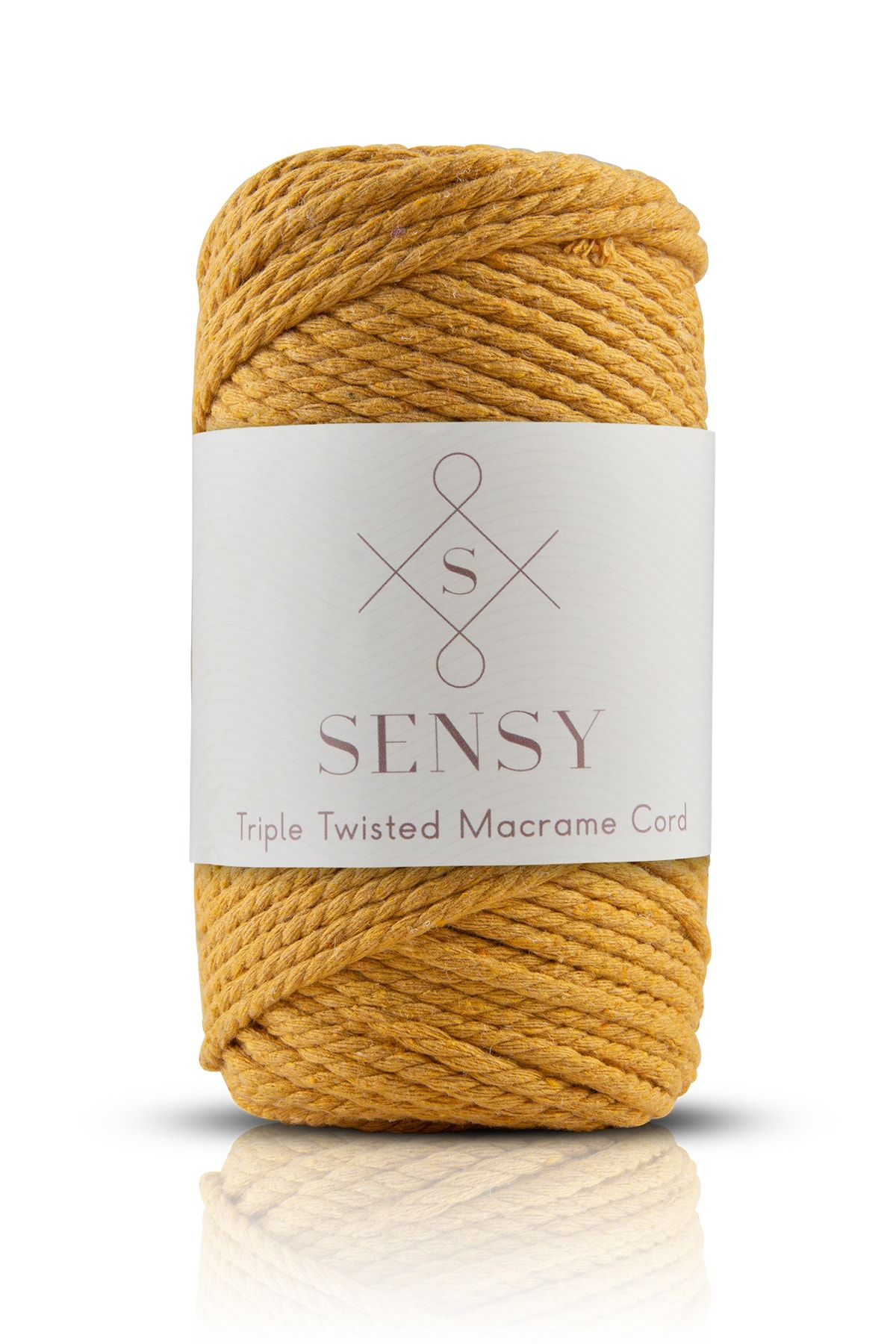 SENSY-Premium 3 Twist Macrame Rope 3mm Three Twist Scanned Macrame Rope Rope Set of 3 Ecru-tile-mustard 4