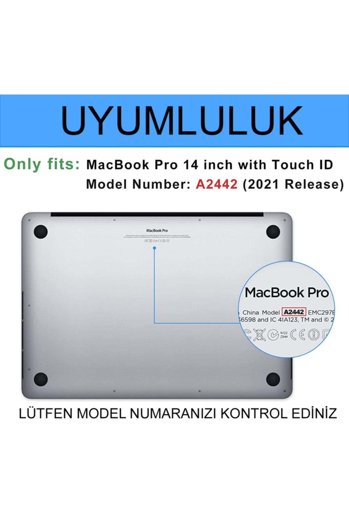 Yeni Macbook Pro 2021 14 Inch A2442 Uyumlu Ekran Koruyucu 2 Adet 2