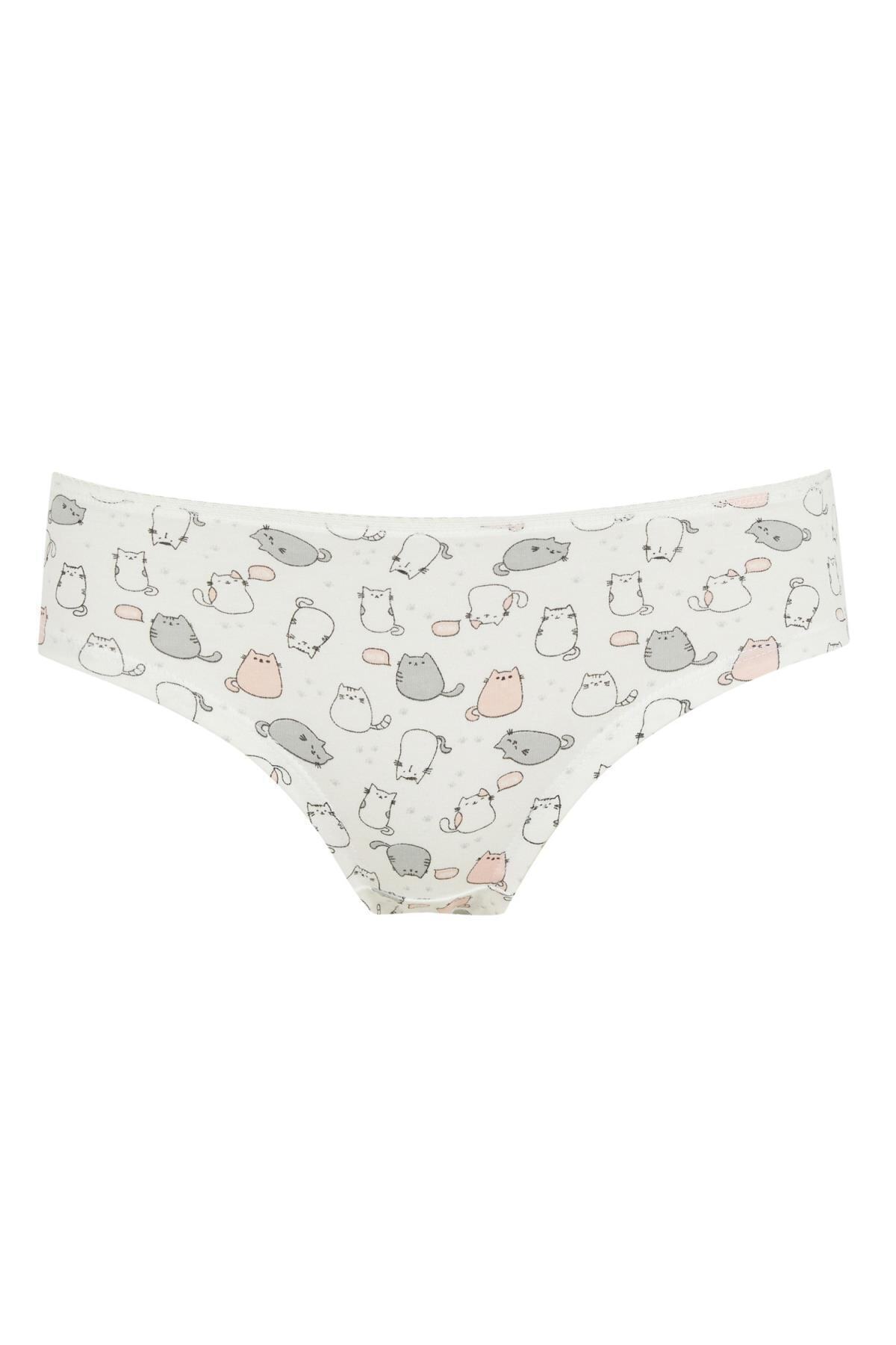DeFacto-Chiloți de bikini cu model din 3 piese 5
