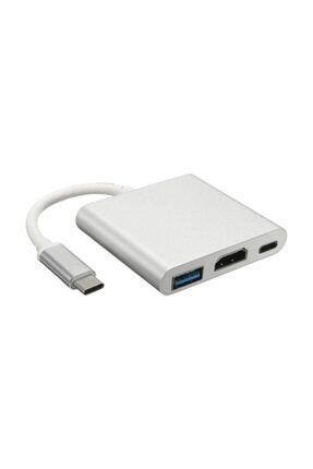 Hdmı Type-c Usb 3.0 4k Dıgıtal Av Multıport Adapter Dönüştürücü