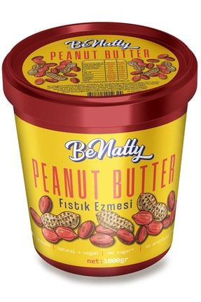 Peanut Butter %100 Saf Şeker Ilavesiz Fıstık Ezmesi 1 Kg BN001