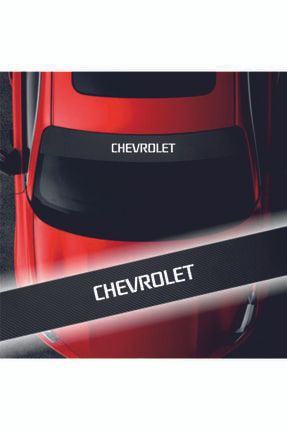 Chevrolet Aveo Karbon Ön Cam Oto Sticker 04708
