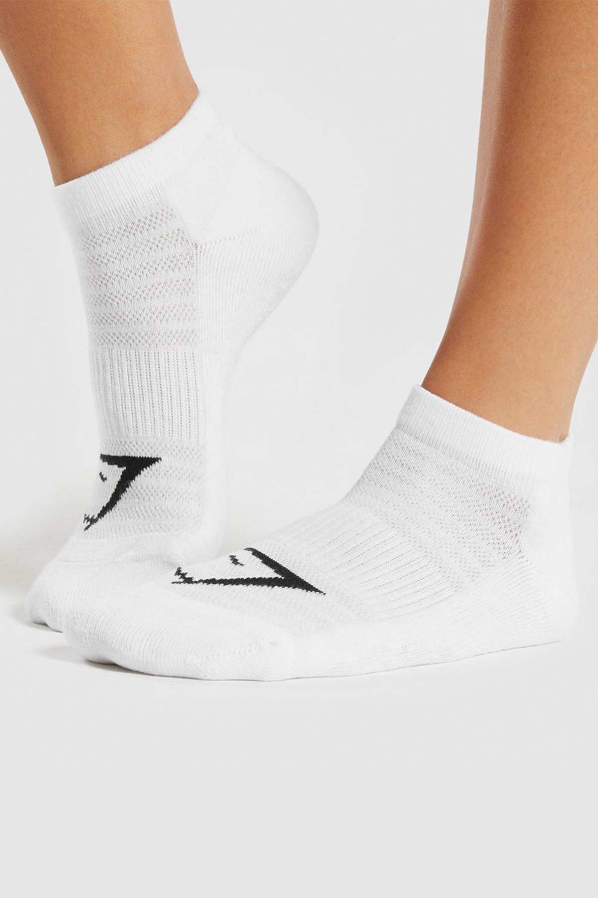 Pink Trend Unisex Beyaz 3 Çift Atletik Performans Çorabı Topuk Ve Burunu Ekstra Havlu Dolgulu Kısa Spor Çorap