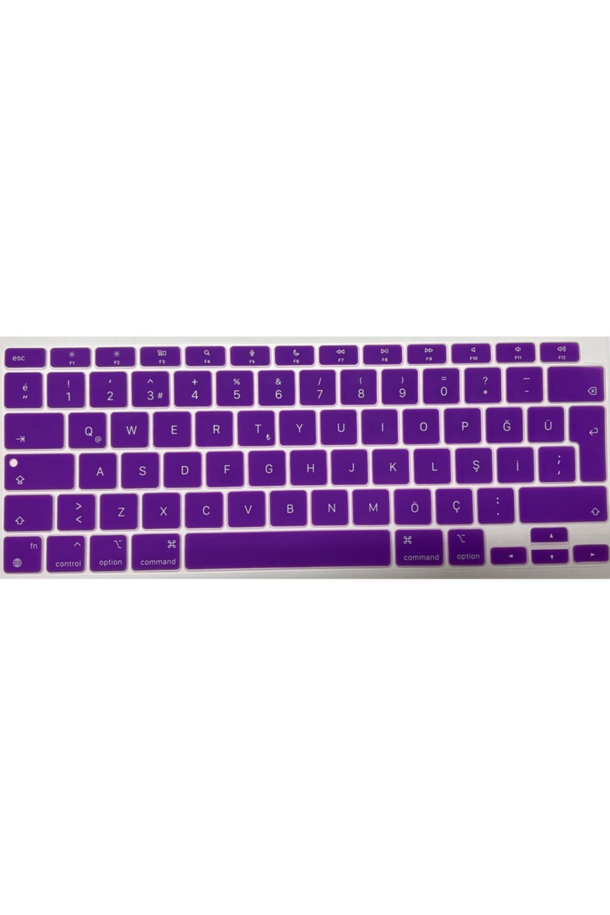Macbook Air 13 Inch 2020 A2337 M1 Uyumlu Işlemcili Türkçe Q Silikon Klavye Koruyucu 2