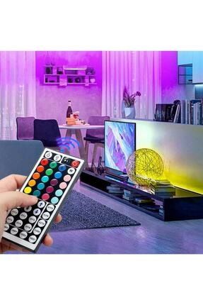 X2 Pro-2021 Yeni Model Rgb Şerit Led Dekoratif Mekan 5 m 20 Renk 44 Tuş Akıllı Kumanda Fonksiyonlu YP-NEW-2021