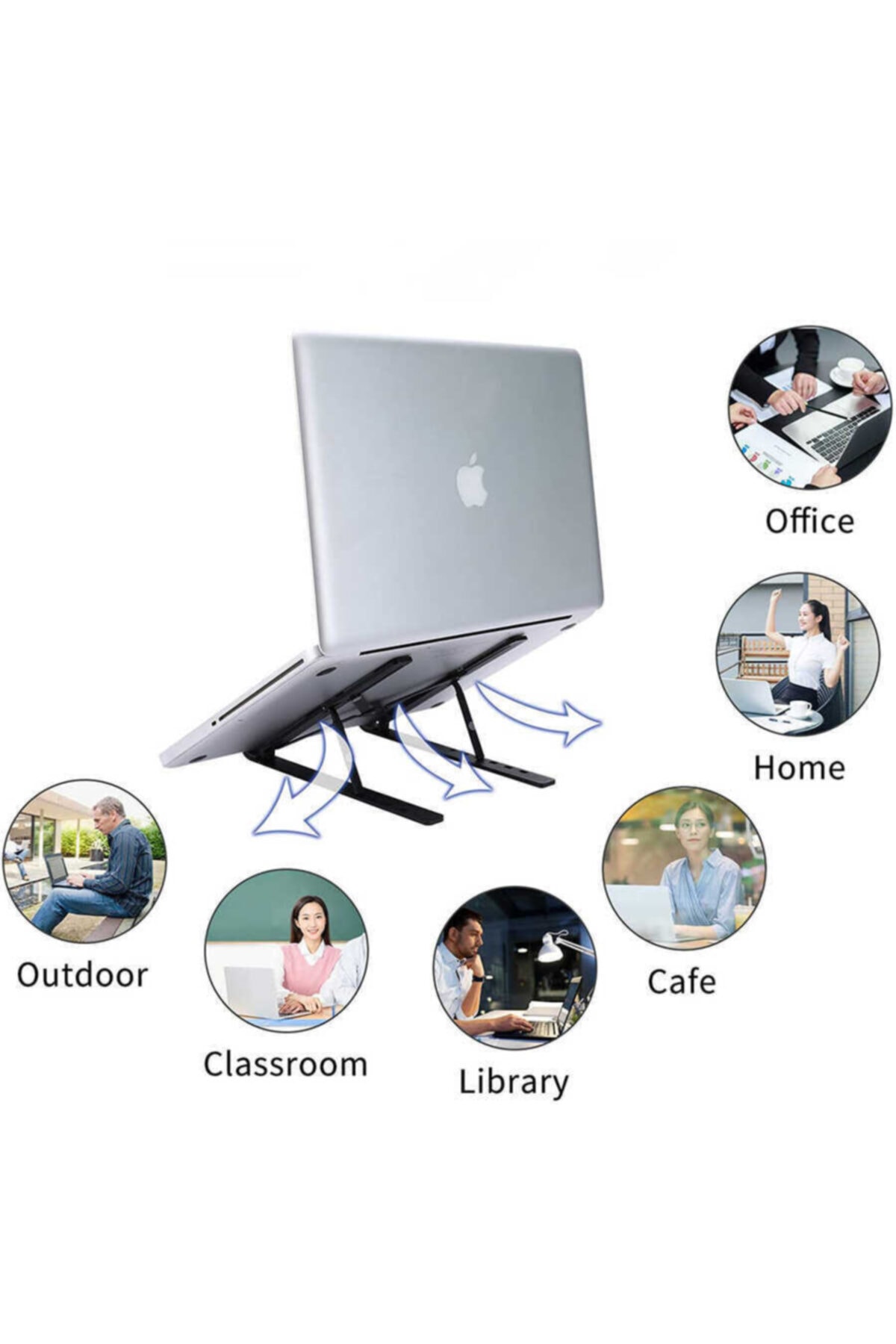 Msı Uygun 13-14-15-16-17-18inç Laptop Notebook Standı Kancalı Tasarım Cihazınız Kaymaz Ve Düşmez 2
