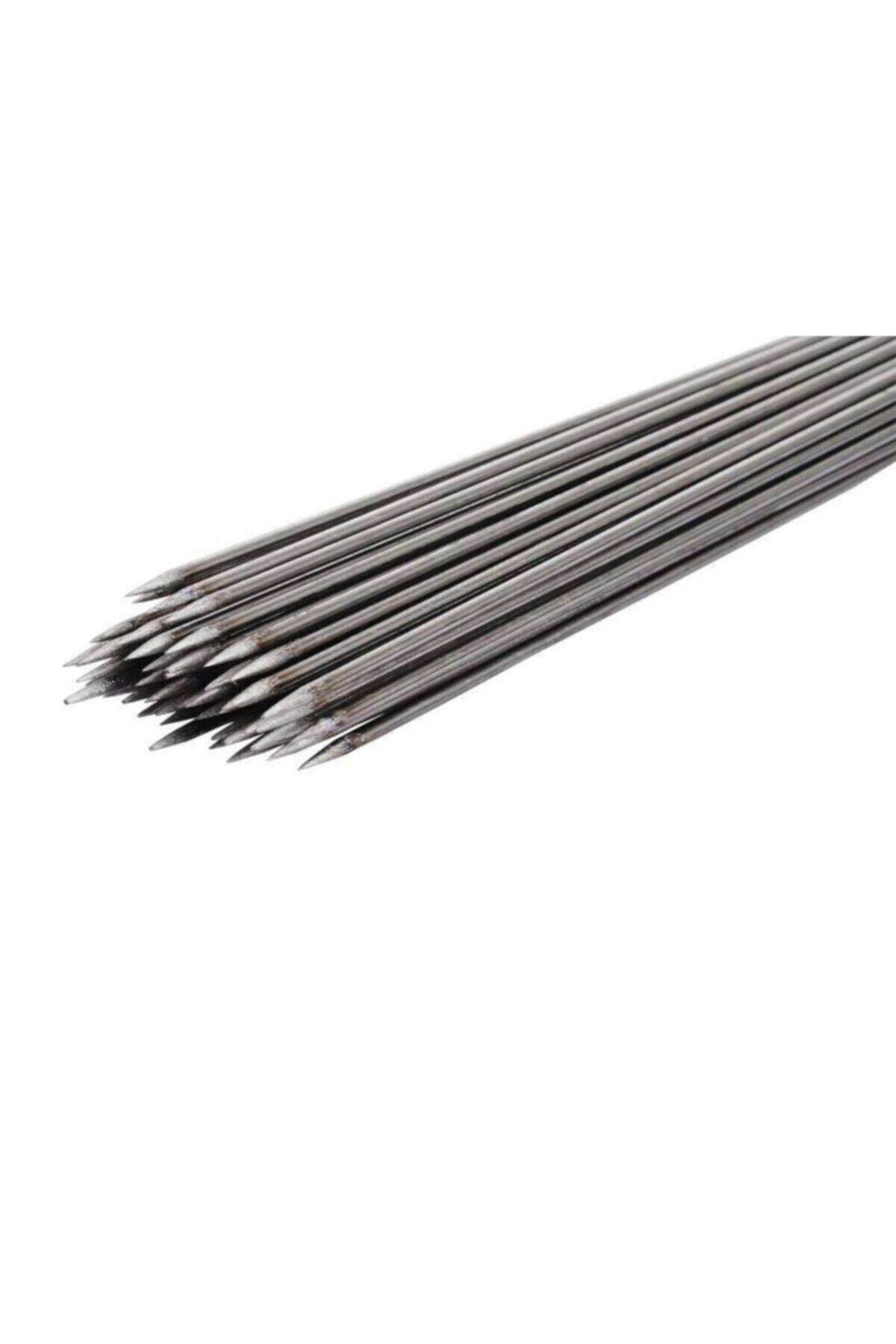 Netodak Profesyonel Yuvarlak Çöp Şiş Ciğer Şiş 67 Cm Transmisyon Otomat (10 Adet) 3mm Kalınlık