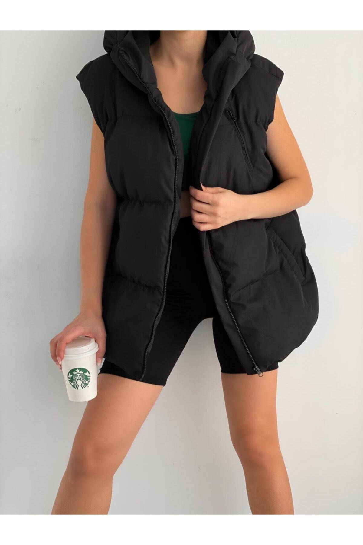 Noa Noa-Women's Oversize Hooded Vest 2