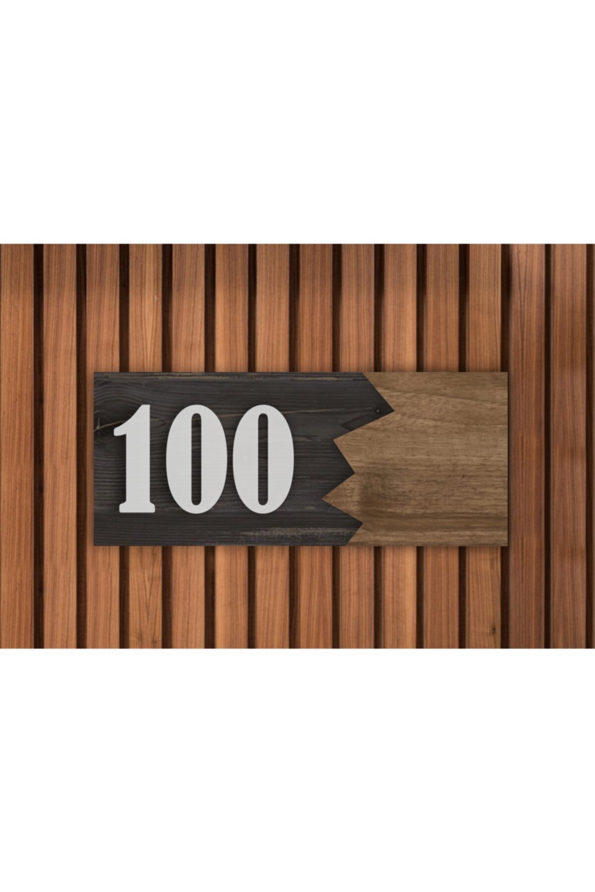 Dekoratif Ahşap Kapı Numarası 30