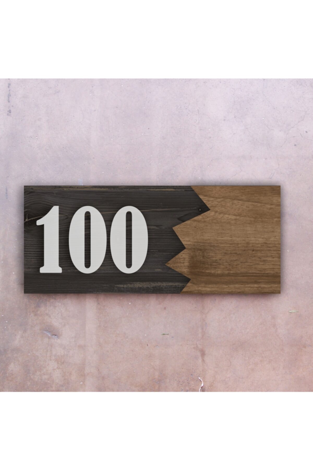 Dekoratif Ahşap Kapı Numarası 45