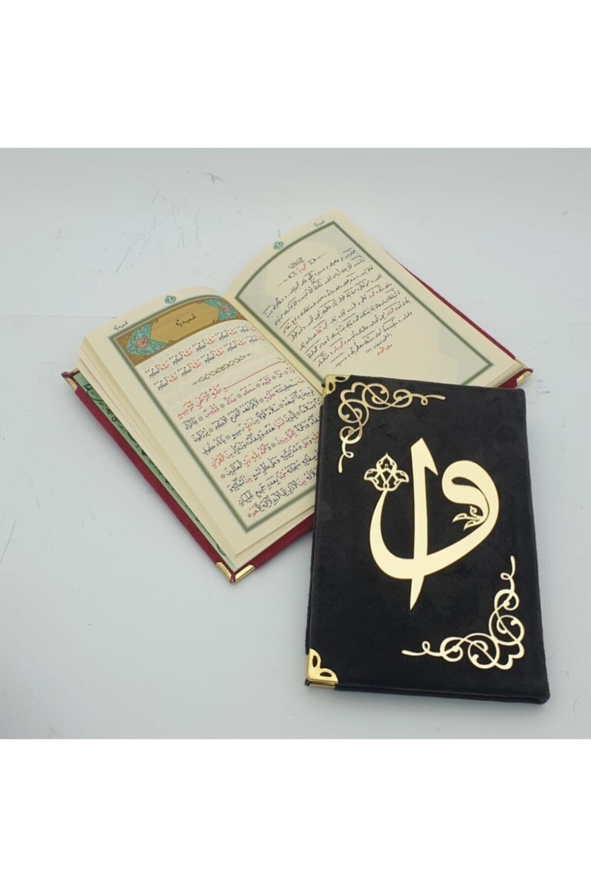 Çanta Boy Cevşen Süet Siyah Kitap