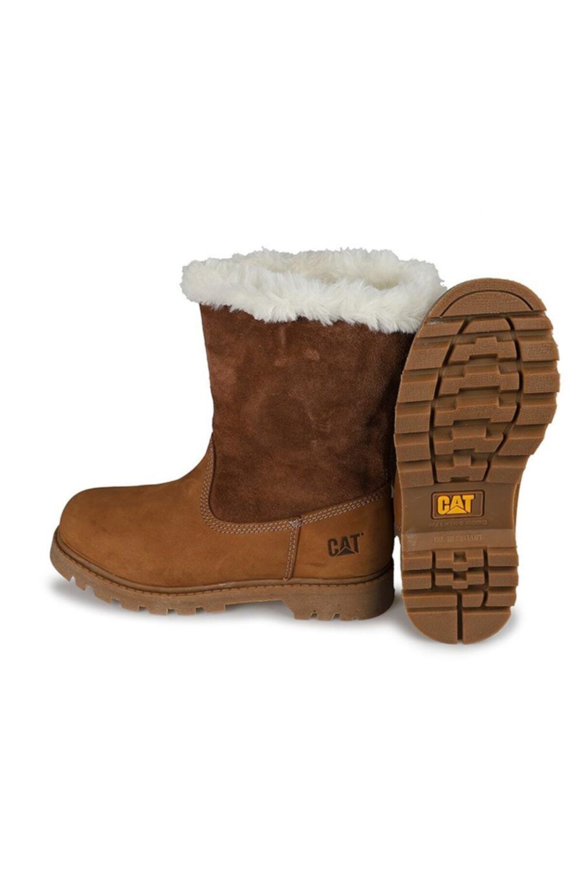 Caterpillar Cat Bruiser Scrunch Wp Kids Black Nubuck Daily Boots Trendyol