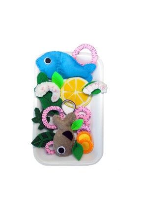 21 Parça Sevimli Göl Balıkları Keçe Oyuncak Evcilik Oyun Seti - %100 Organik Felt Toys PLYSBKC021