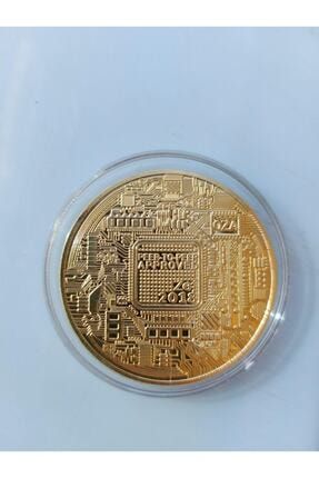 Bitcoin Madeni Para Altın Rengi Hatıra Koleksiyon Kutulu BTCN001