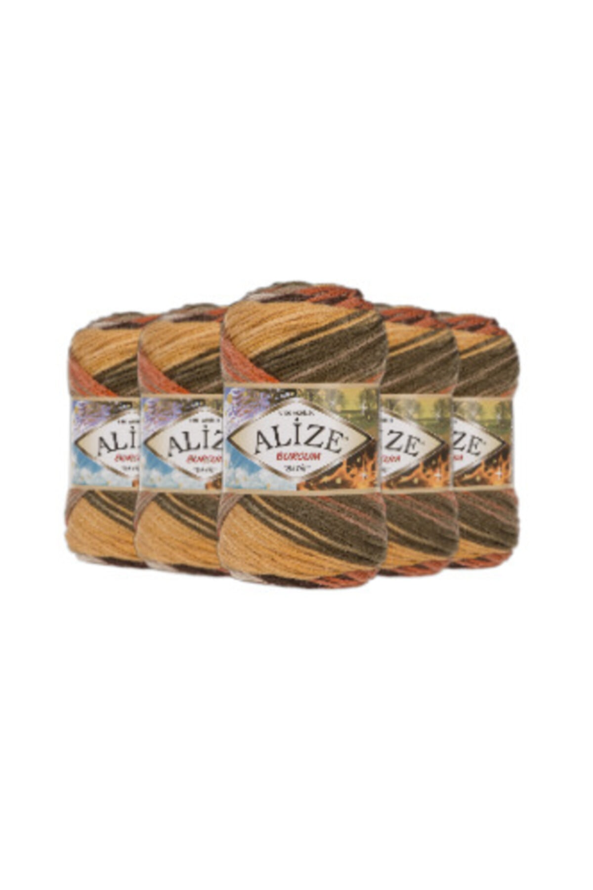 Alize Burcum Batik (1900) - 5 gomitoli di lana da 100 g, 100