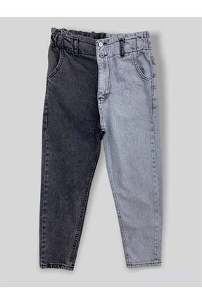 Kız Çocuk Boyfriend Çift Renk Jean Kot Pantolon 632