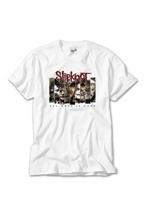 Slipknot All Hope Is Gope Beyaz Tişört ZT4163