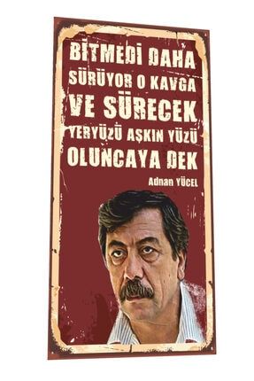 Adnan Yücel Mini Retro Ahşap Poster 1993341858736