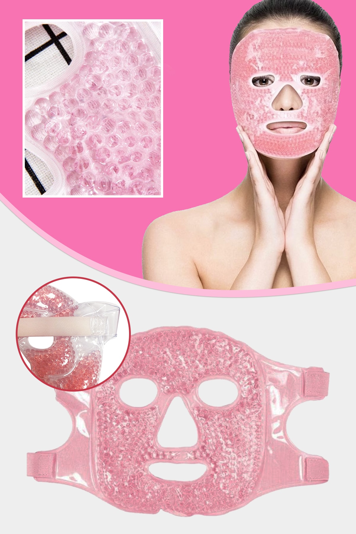 xolo Soğuk Sıcak Jel Yüz Maskesi Buz Press Sıcak Press Anti Stres Maskesi Xl52