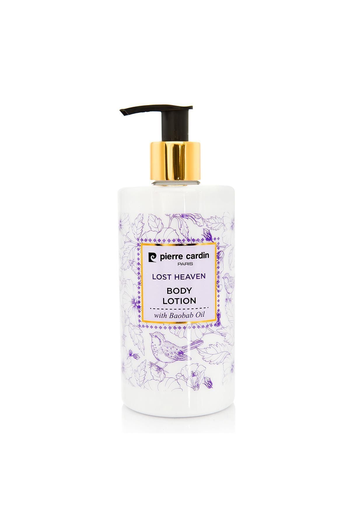 لوسیون بدن مغذی و مرطوب کننده Lost Heaven با روغن باباباب - 350 میلی لیتر Pierre Cardin