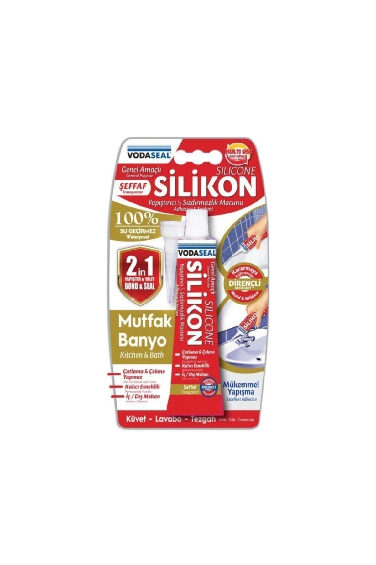 Transparent Tube Silicone 50gr Kitchen Bathroom Sealant 100% Waterproof