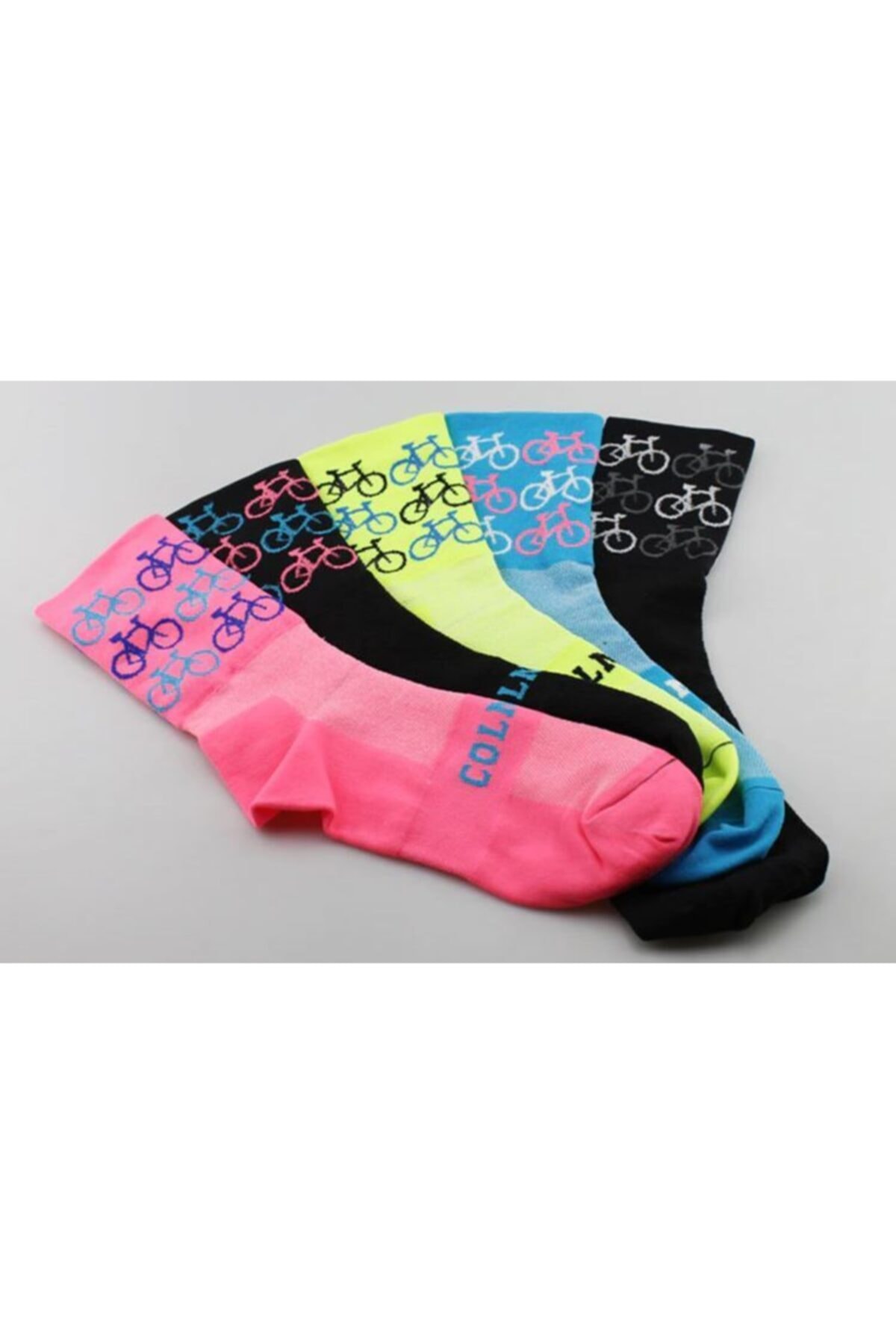 Bisiklet Logolu Profesyonel Bisiklet Çorabı