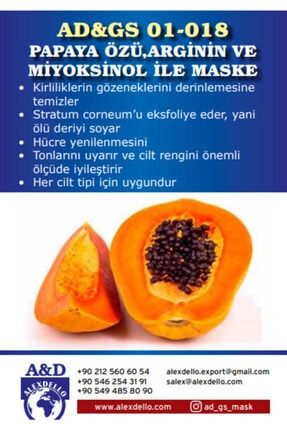 Papaya Özü,arginin Ve Miyoksinol Ile Maske AD01018