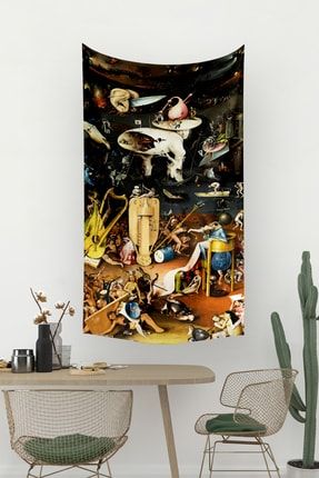 Hieronymus Bosch Cehennem Duvar Örtüsü Halısı 70x140 Cm DO-Ressam