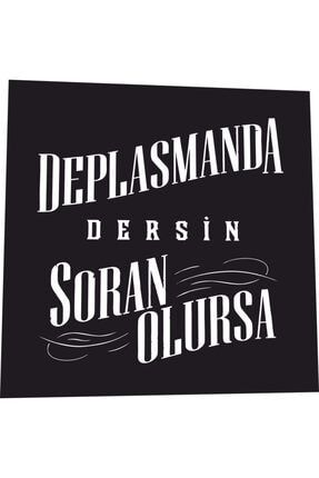 Deplasmanda Dersin Soran Olursa Beşiktaş 16 Cm X 16 Cm Retro Ahşap Poster 8703194415634
