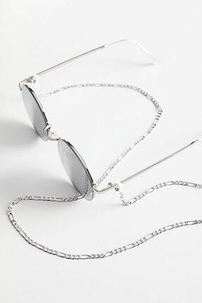 Unisex Figaro Model Gümüş Renk Gözlük Zinciri Gözlük İpi figarogzl