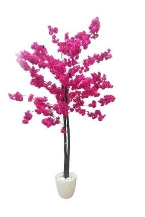 Yapay Fuşya Renk Koyu Pembe Bahardalı Ağacı 1.70 Metre Boyunda Yaz Ağacı Çiçek bahar 11