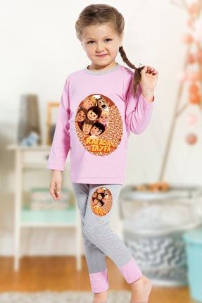 Kız Çocuk Rafadan Tayfa Lisanslı Pamuklu Pijama Takım 56