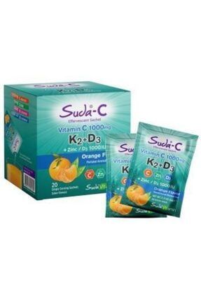 Suda Vitamin C 1000mg K2+d3 20 Orange Saşe 8681571356189