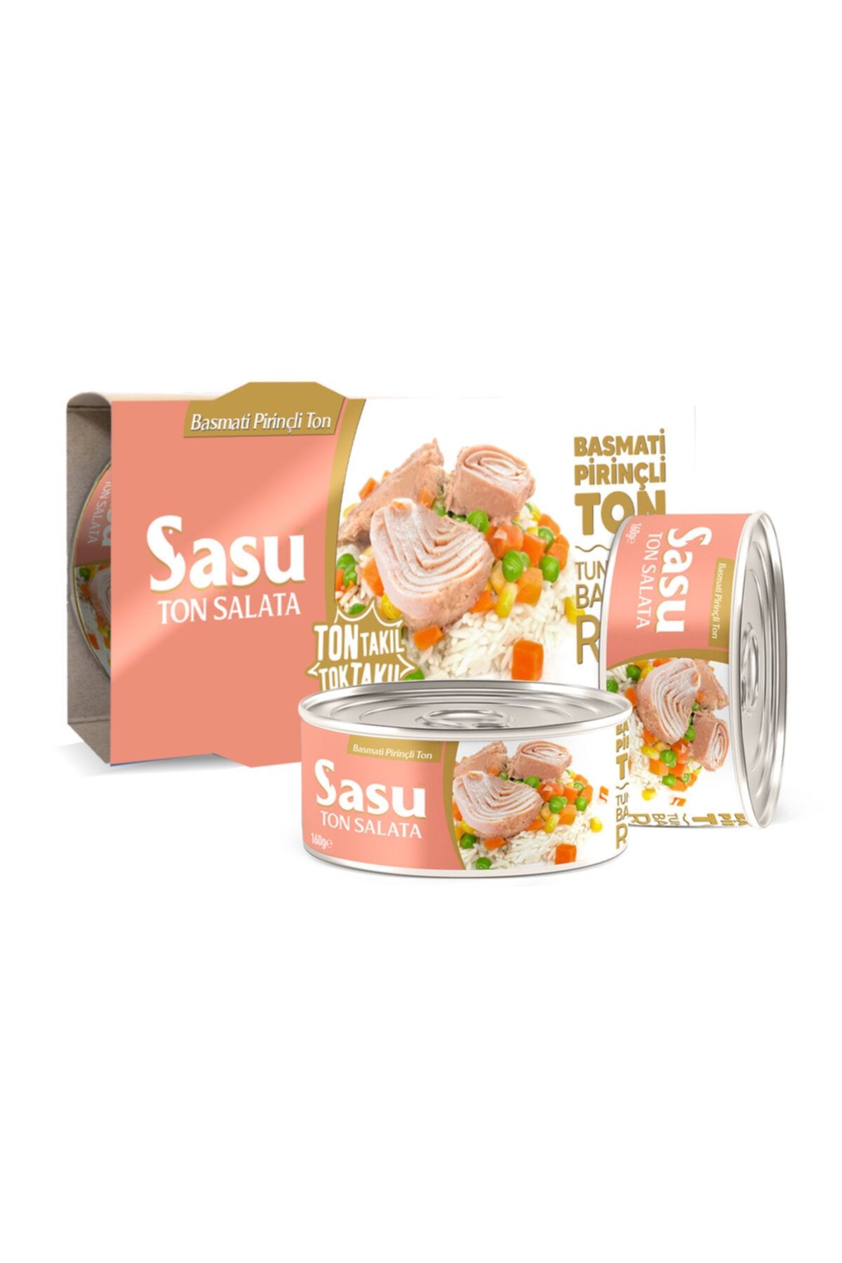 SASU Basmati Pirinçli Ton Salata 6x160 gr Iri Parça