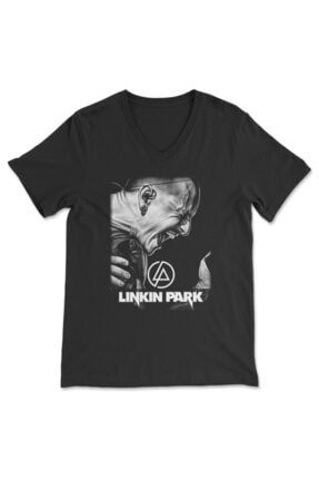 Linkin Park V Yaka Tişört Unisex T-shirt Bvt5547 BVT5547
