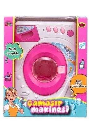 Pilli Sesli Ve Işıklı Orta Boy Oyuncak Çamaşır Makinesi çamaşıroydaş