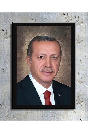 Recep Tayyip Erdoğan Yağlı Boya Tablosu 30 cm T0106