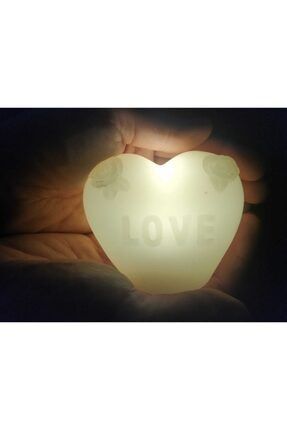 Sevgililer Günü Hediyesi Masa Lambası Kalp Dekor Led Işık Pilli Gece Lambası LRS98987920332